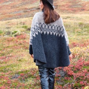 KIDKA PONCHO ISAR BEIGE - Bilde 3