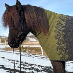 KIDKA TURTLENECK BLANKET GREEN - Bilde 3