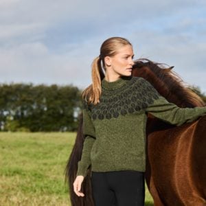 EQUES KL STRIKKET GENSEN GRØNN